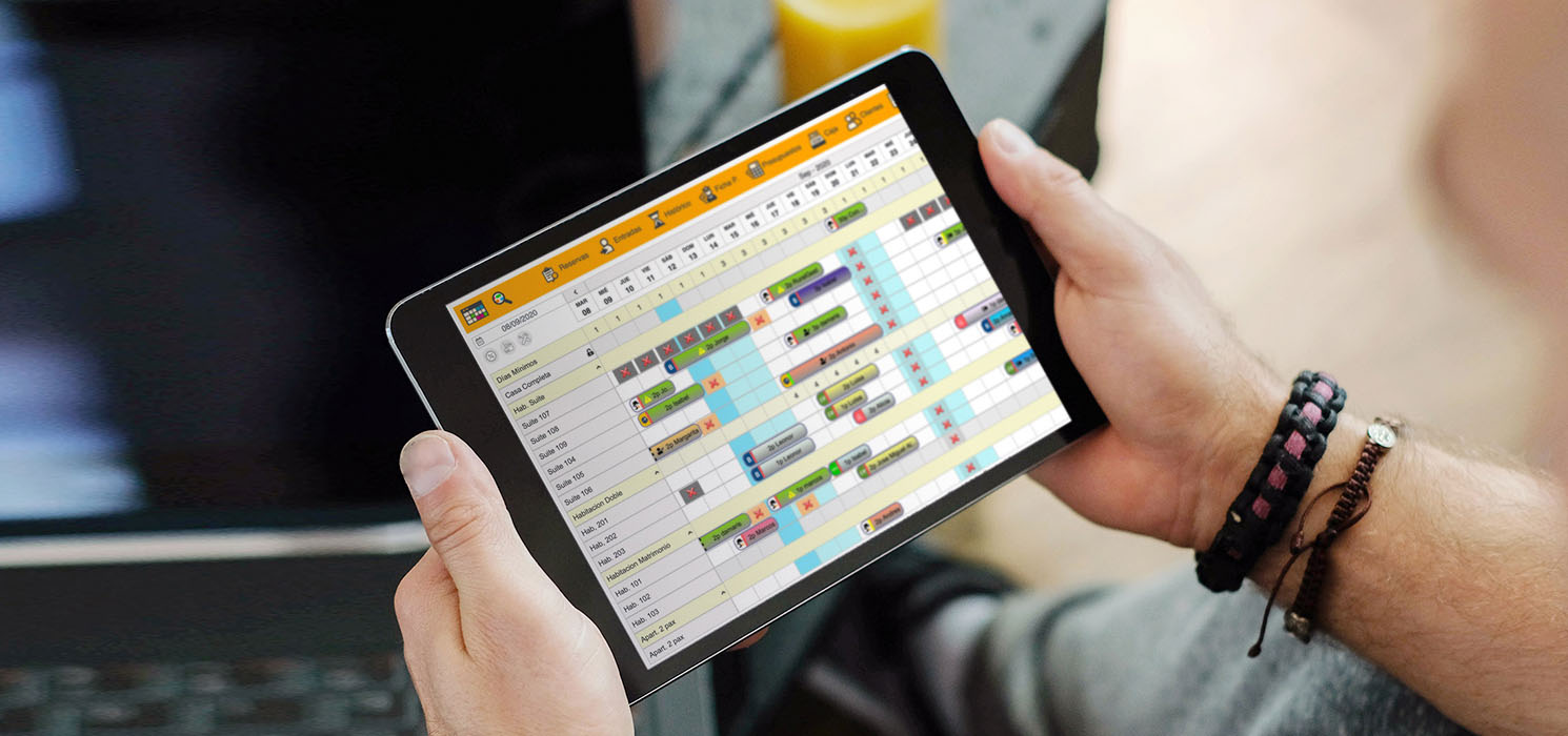 Software para hotel que se maneja desde una simple tablet